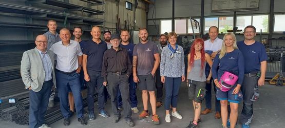 Gruppenfoto Besuch Stadträte